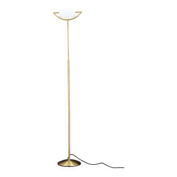 1980 Italian Halogen Brass Floor Lamp