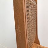 Pair vintage cannesy folding chairs