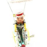 Old mechanical key toy in lithographed sheet metal