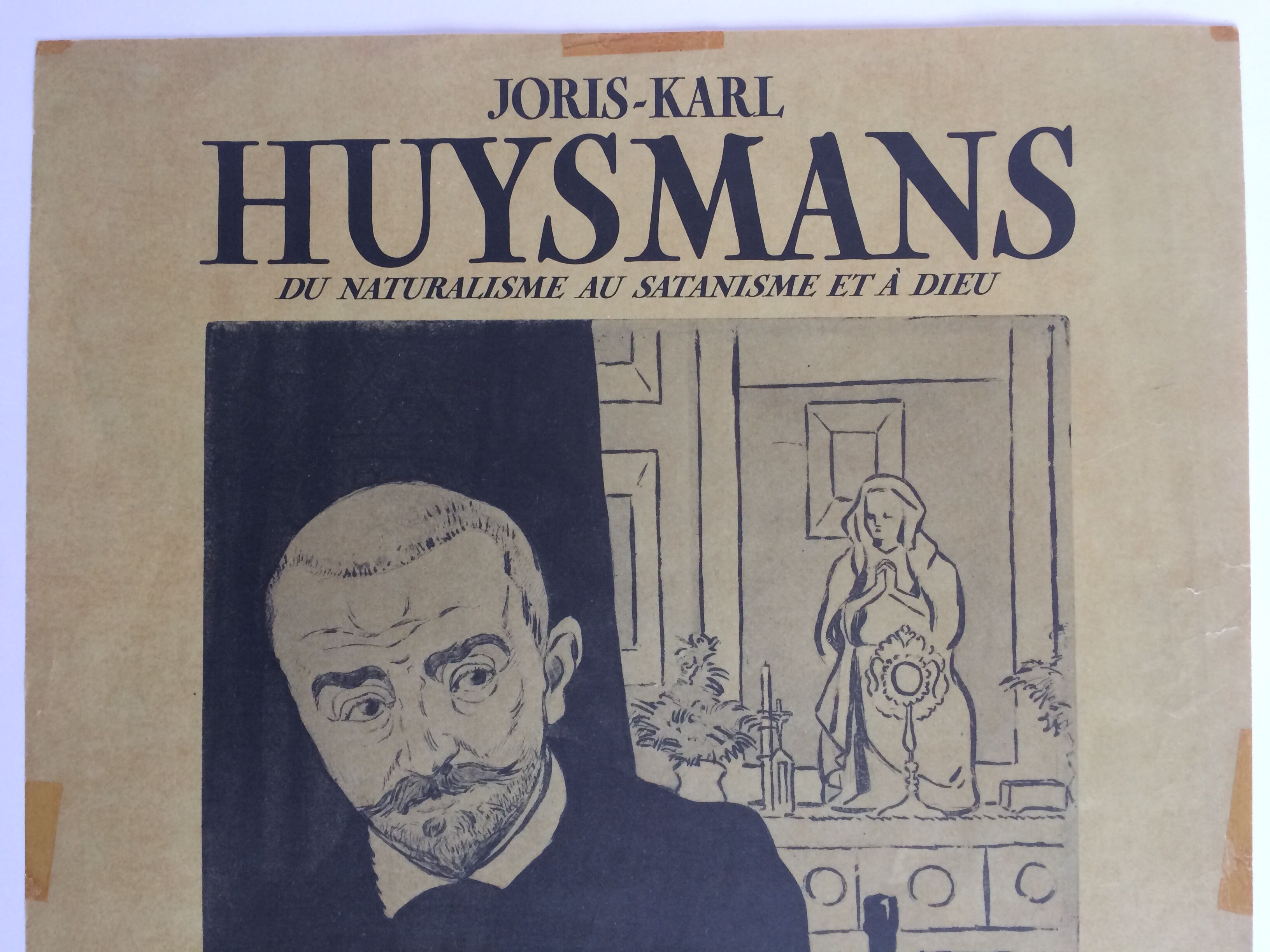 Poster of the exhibition JK Huysmans at the National Library, 1978