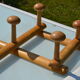 Porte-manteau mural extensible en pin