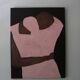 Close to You minimalist couple painting