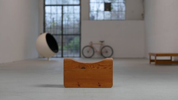 Tabouret Palle en pin, Suède, années 70
