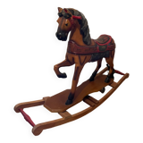 Wooden rocking horse
