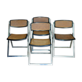 Vintage folding can chairs