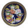 Alladyn plate no. VI, cobalt gold porcelain, design by B. Wiinblad, Germany, 1980s