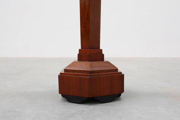 Console Art Déco en loupe de chêne et chêne français, 1925