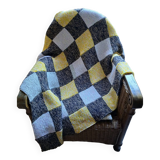 Wool patchwork blanket