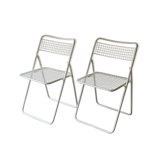 Pair of metal chairs