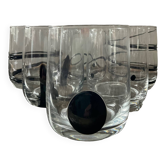 Series of 6 vintage Murano glasses including glass paste