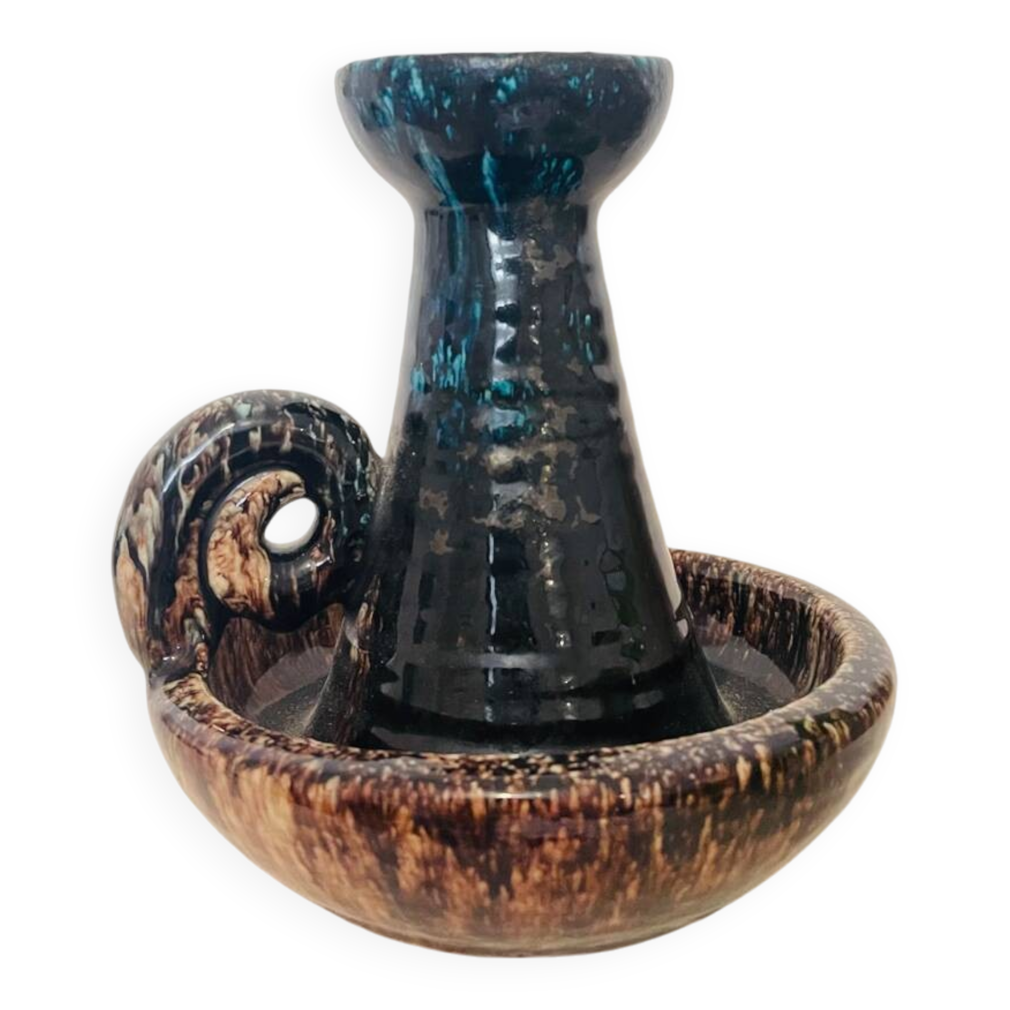 Ceramic candlestick Accolay with handle – 1970