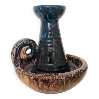 Ceramic candlestick Accolay with handle – 1970