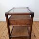 Table de chevet Roche Bobois en rotin