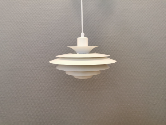 Danish designed hanging lamp, produced by JEKA (closed in the 1990s) model 1029-P