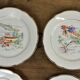 Set of 6 plates sea pattern Digoin Sarreguemines.