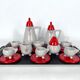 Café en céramique serti par Mas pour Memphis Milano, années 1980, Set de 11