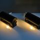 Pair of vintage Ikea 1980s Typ V 413 black wall lamps