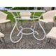 Salon de jardin fer forgé table + 5 fauteuils
