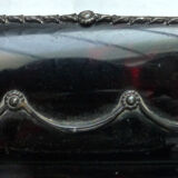 Silver inkwell and scale 19th century