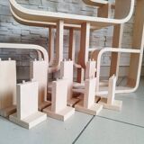 Mid-Century Czech Wall or Room Divider by Ludvik Volak for Drevopodnik Holesov, 1960s, Set of 2