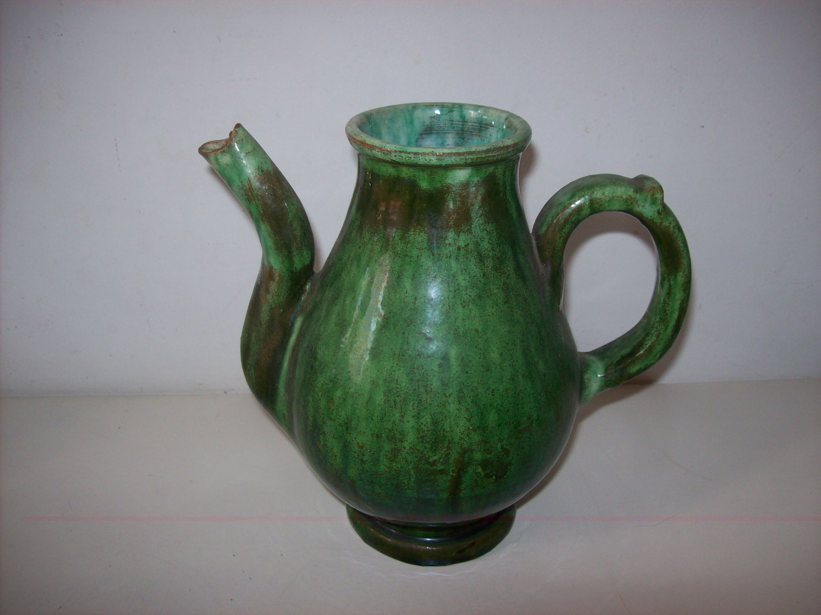 Signed ceramic teapot