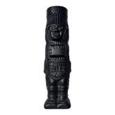 Bottle statue Morey black liqueur vintage 1970 Aztec Inca Maya