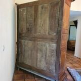 Louis xiv cabinet in solid walnut from the 18th century