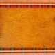 Top "Tartan" golden oak, blackened wood & brass 1960