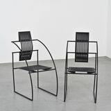 Pair of Quinta model chairs by Mario Botta, Alias circa 1985