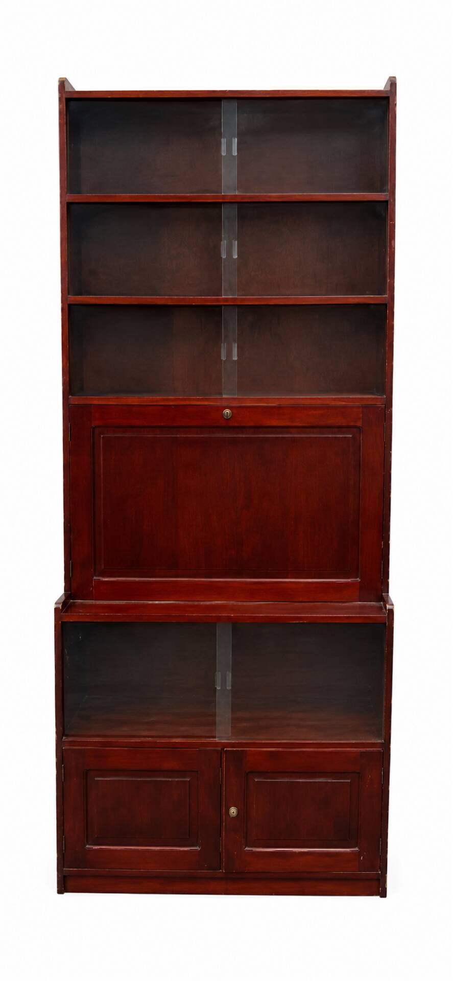 Bureau, bibliothèque vitrée, secrétaire vintage