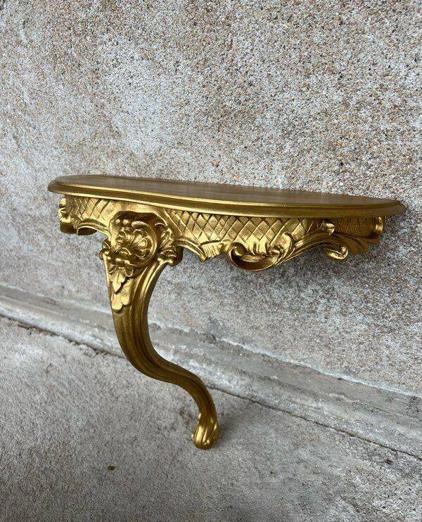 Fully restored vintage wall shelf