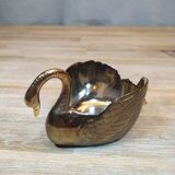 Vintage decorative metal swan