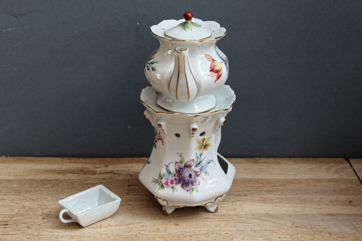 Old earthenware herbal tea maker