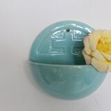 Bénitier en faïence de Desvres, 1980