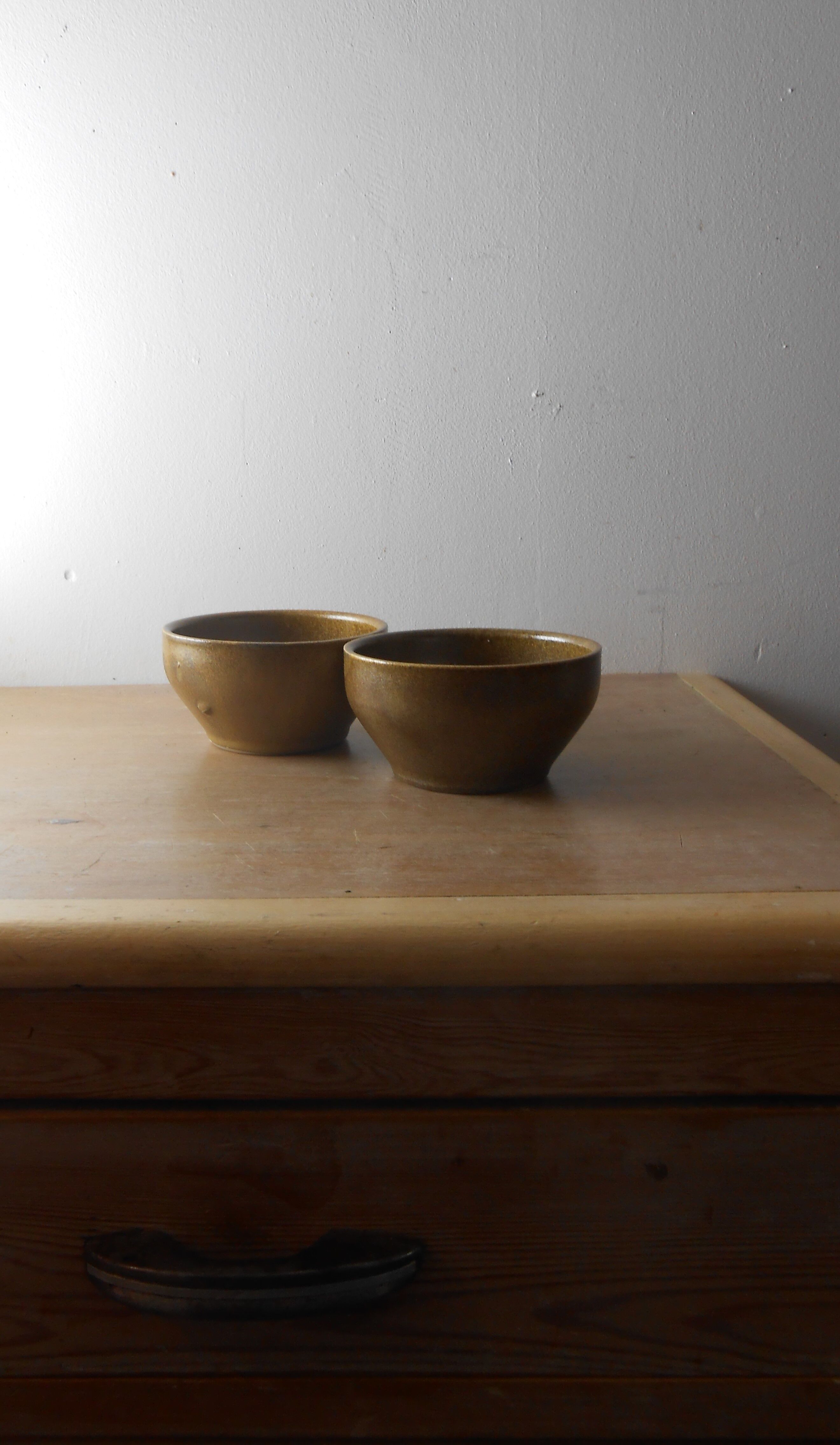 Small bowls in stoneware Digoin, France