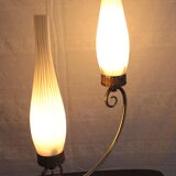 Lampe de table 2 feux circa 50