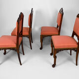 Set of 4 Japanese chairs by Gabriel Viardot, circa 1880