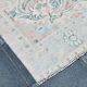 5x8 Turkish Vintage Oushak Rug, Coral Pink Area Rug For Bedroom, 147x241 Cm