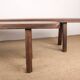 Pair of Scandinavian benches in Solid Elm by Olavi Hanninen 1960.