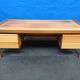 Vintage Scandinavian elm executive desk