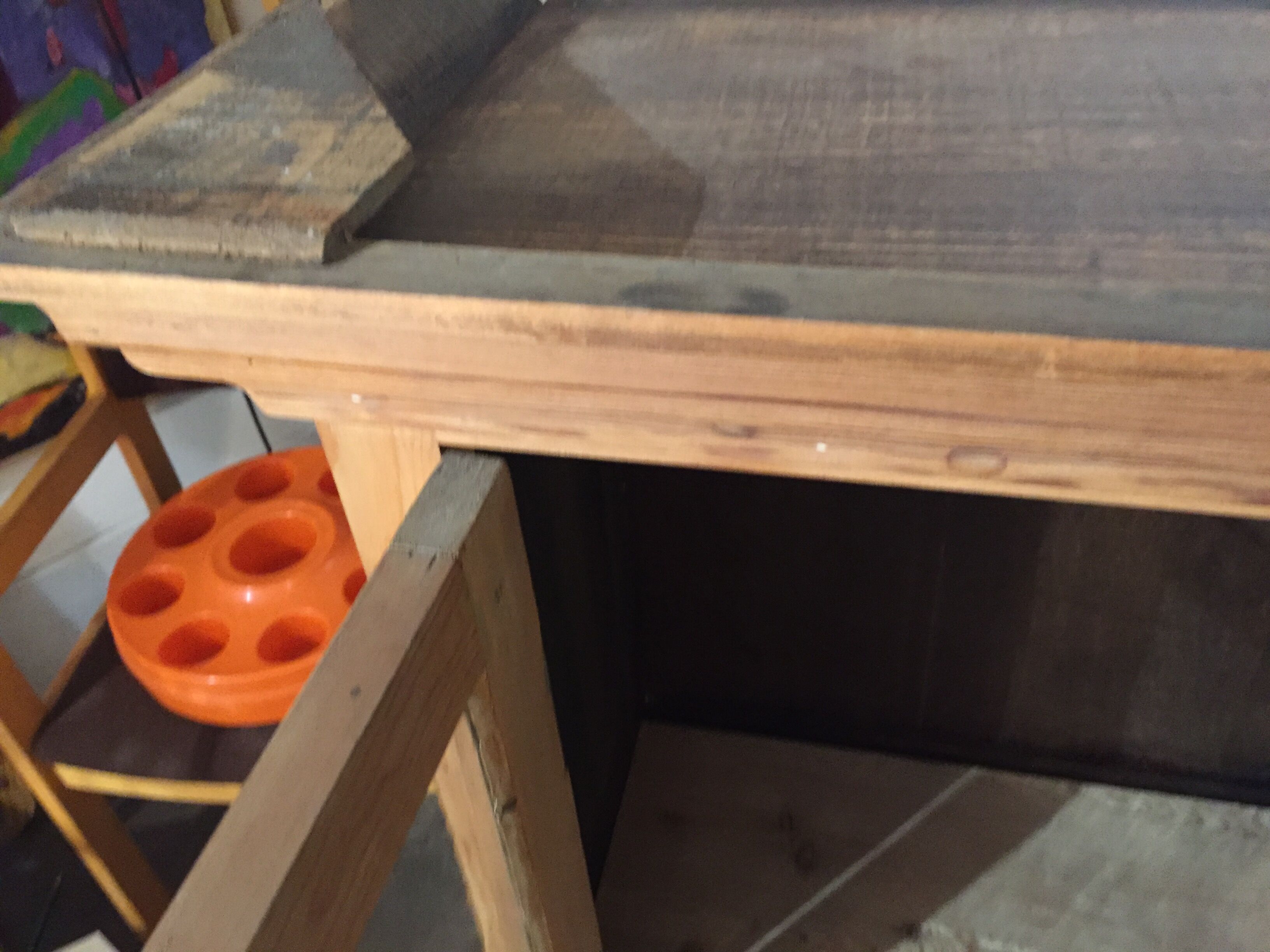 Pine display cabinet