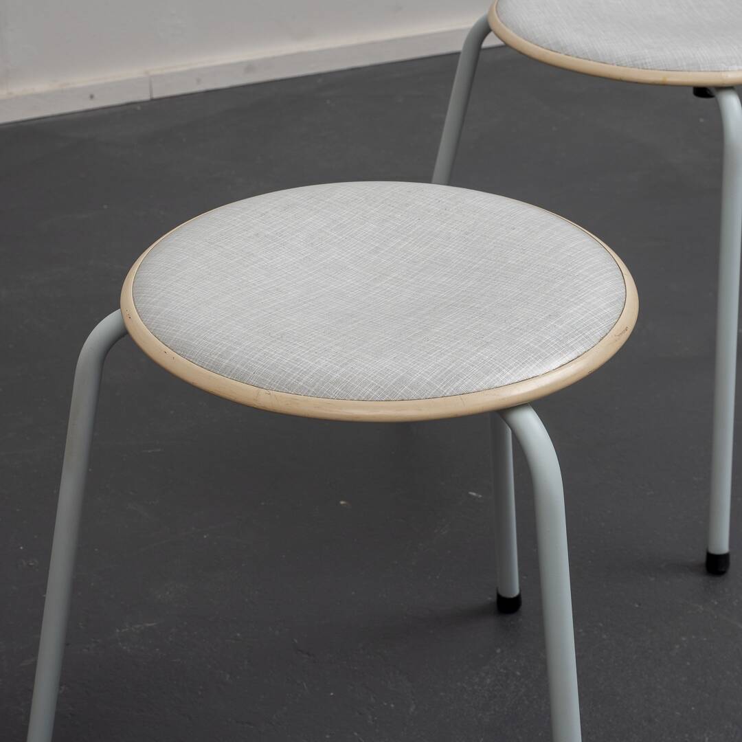 1950s "Werzalit" stool: available 2, Bauhaus Design