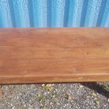 Old industrial workshop coffee table in solid teak