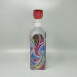 1970s Stunning Decanter or Decorative Bottle by Luigi Bormioli. Made in Ita