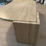 Drop of water coffee table in travertine, 1970