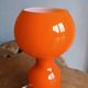 Lampe champignon Space Age en verre opalin orange 1970