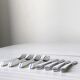 Set of 4 forks and 4 knives Air France of the 70s by Nathalie George
