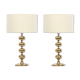Paire de  lampes scandinaves en laiton