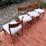 Fristho franeker set of 4 vintage scandinavian chairs from the 1960s