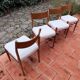 Fristho franeker set de 4 chaises scandinaves vintage années 60
